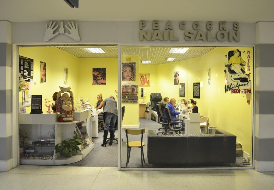 Peacocks Nail Salon Shop Front